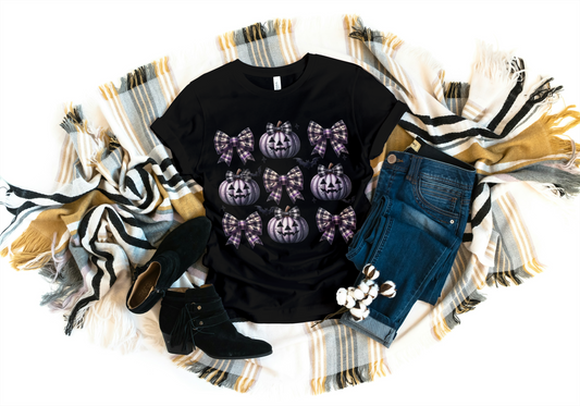 Pumpkin & Bows Tee 🎃🎀