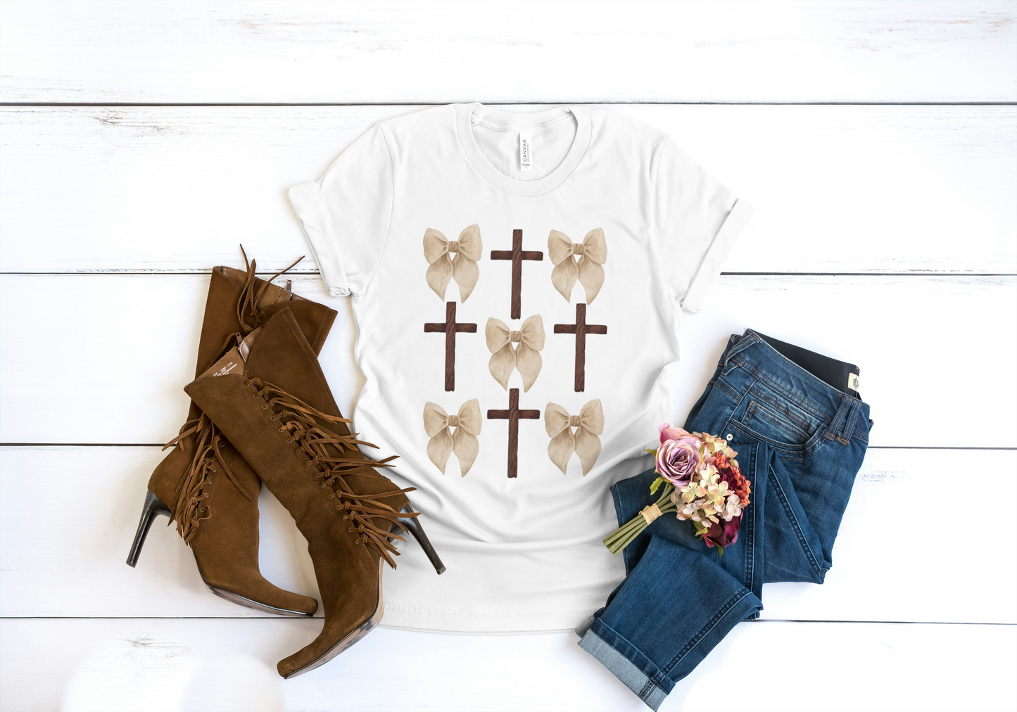 Cross & Bows ✝️🎀