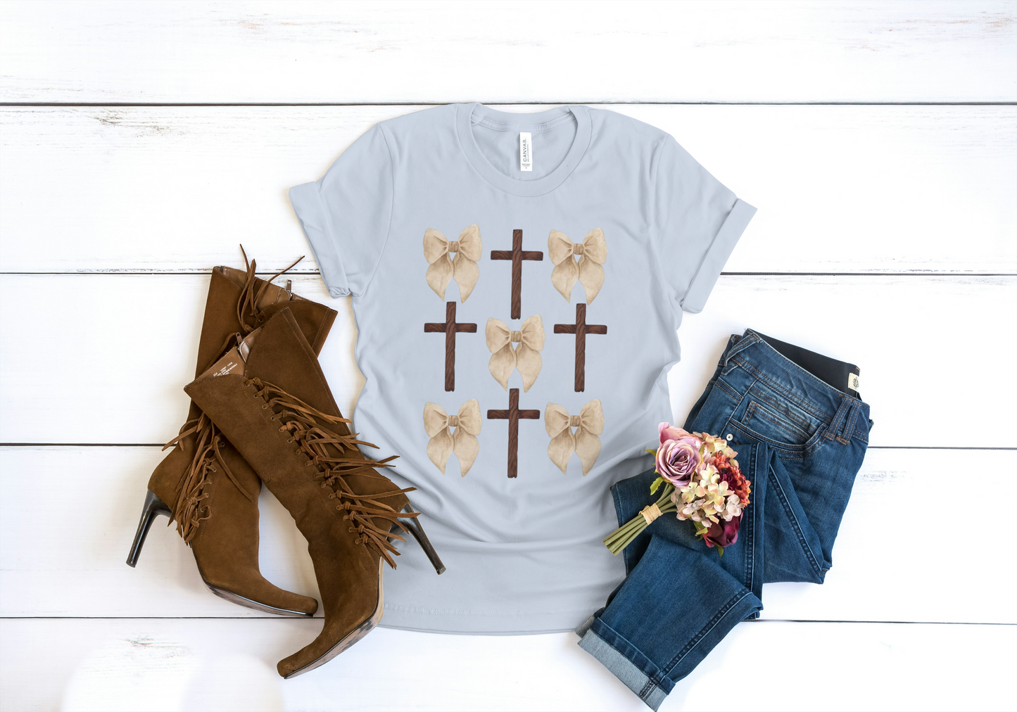 Cross & Bows ✝️🎀