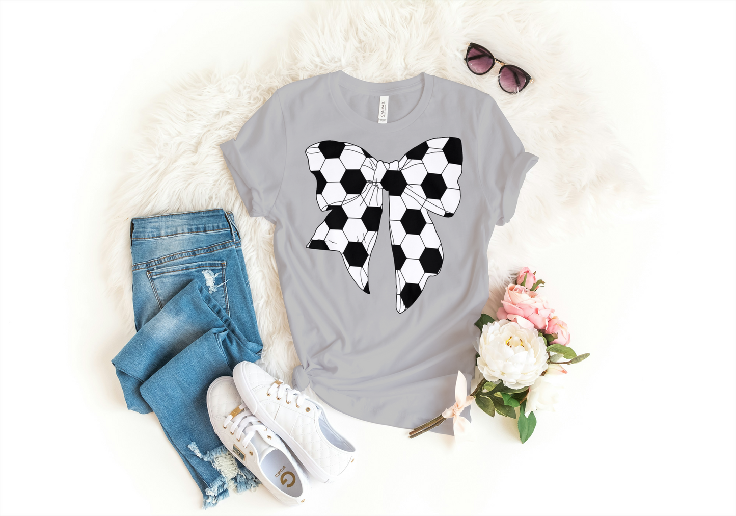 Soccer Bow Tee ⚽️🎀