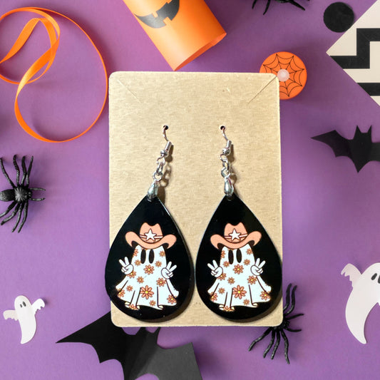 Cowboy Ghost Earrings