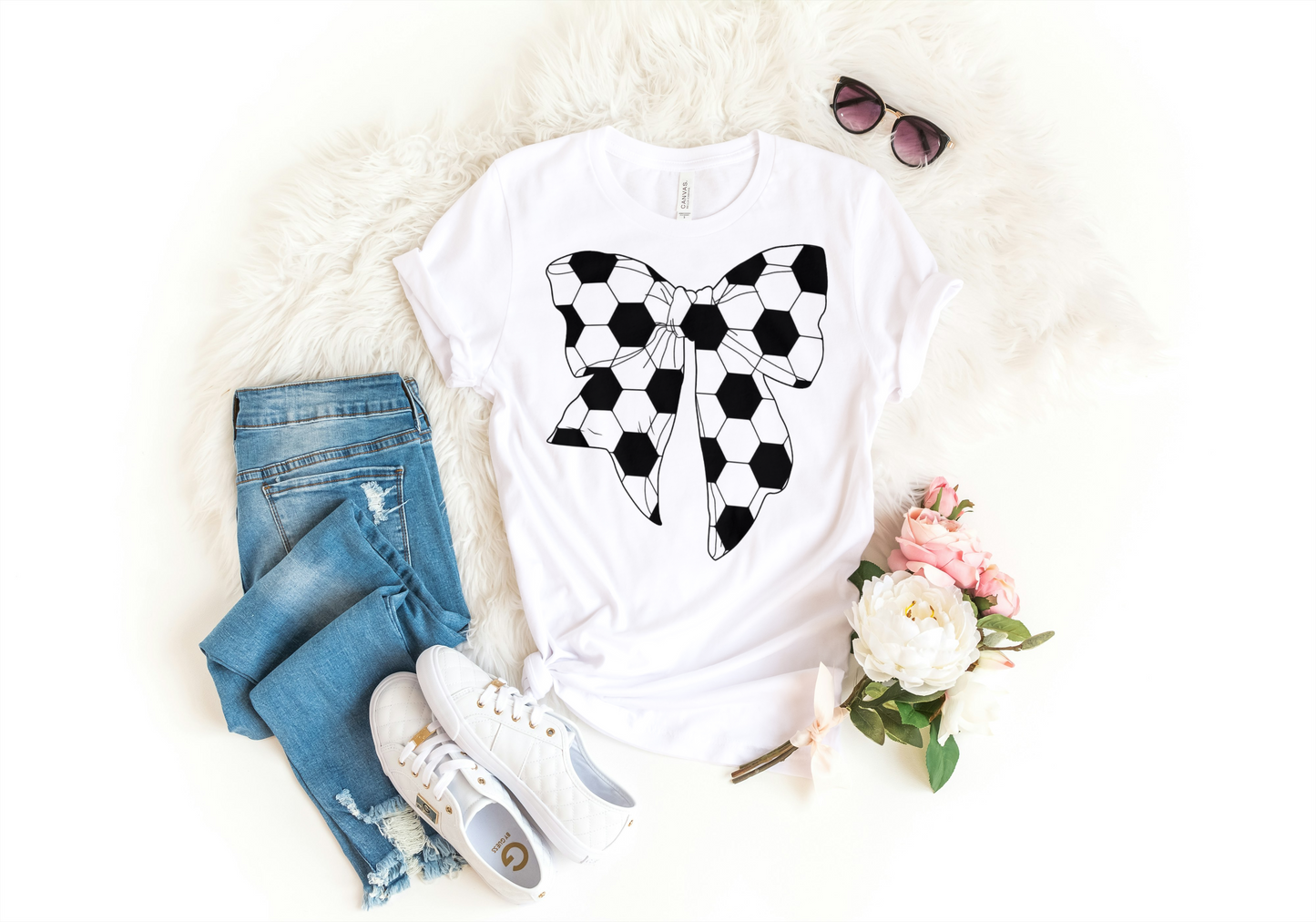 Soccer Bow Tee ⚽️🎀